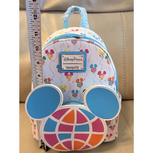 Disney World 50th Epcot Balloon Loungefly Backpack Vault Collection NEW